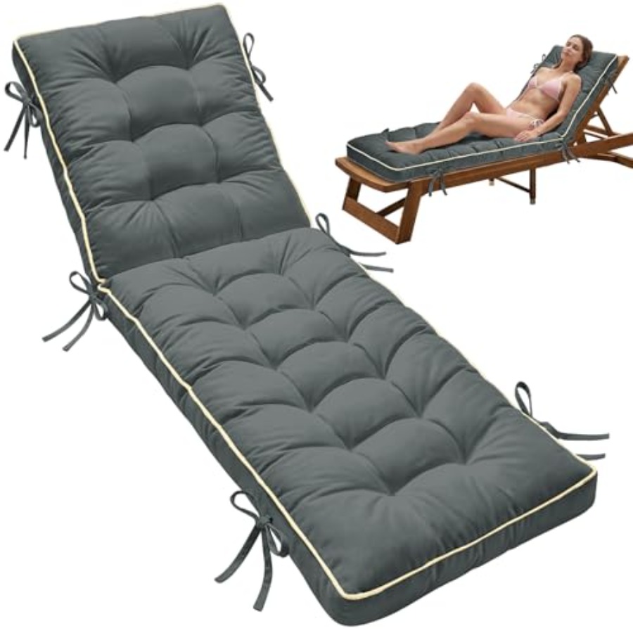 Deck Chair Lounger - x21 Folding Chaise Lounge Cushion Quick