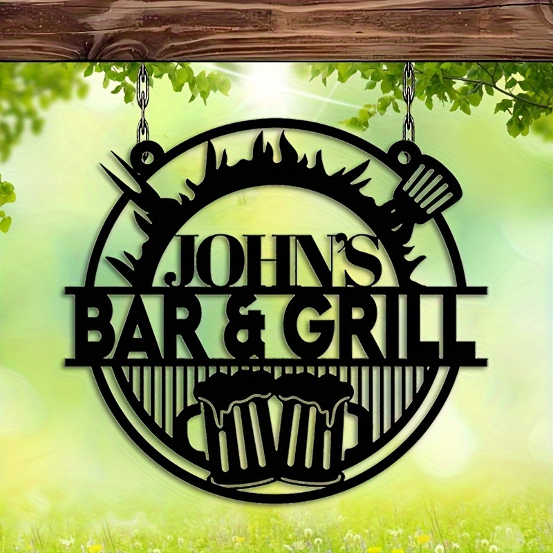 Outdoor Furniture Metal - Customizable Wrought Iron Signs - Personalized