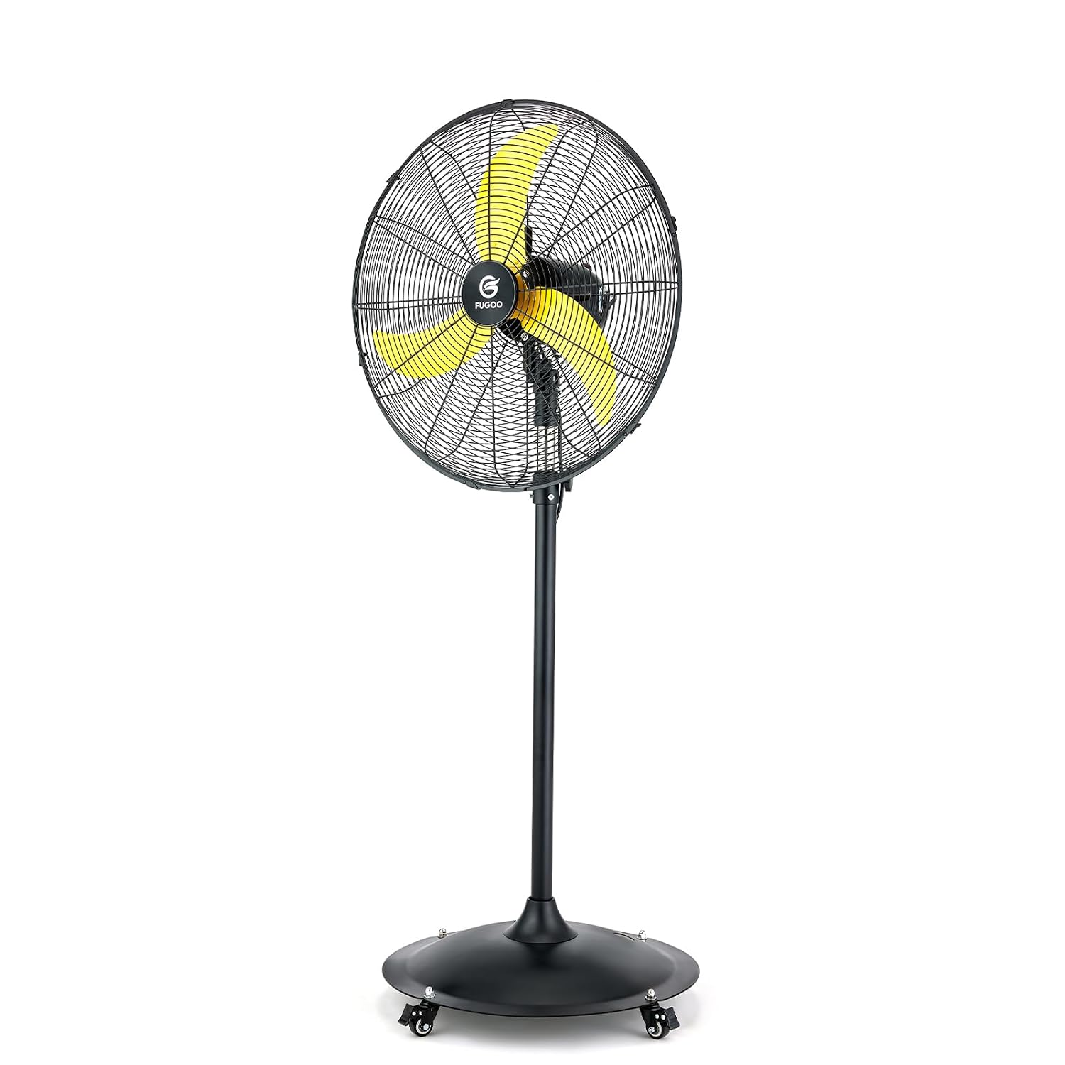 Outdoor Furniture Metal - 24'' Outdoor Oscillating Pedestal Fan With