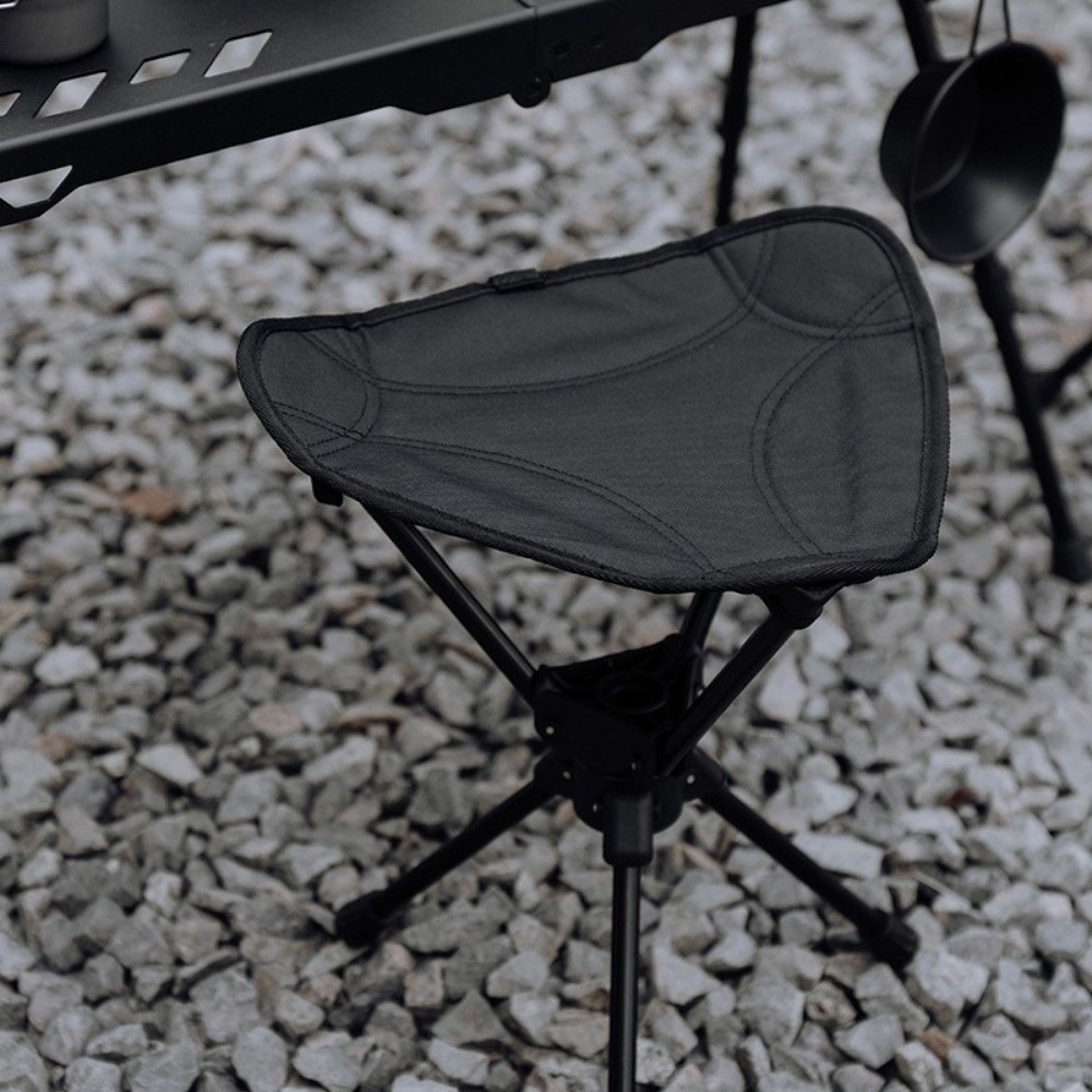 Outdoor Furniture Used - Three Legged Folding Rotating Stool Wear-resistant