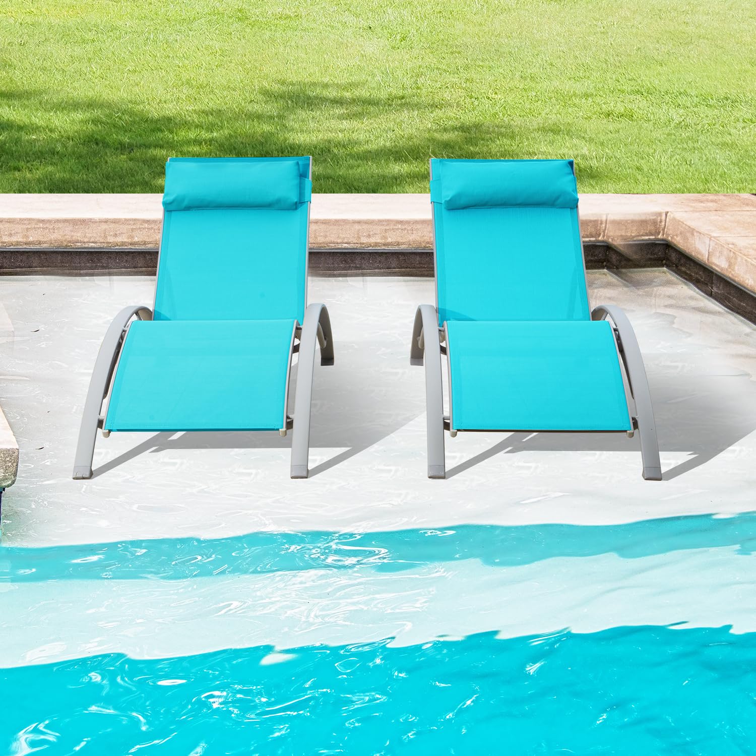 Aluminum Outdoor Sun Loungers  - Deck Chair Lounger review and price