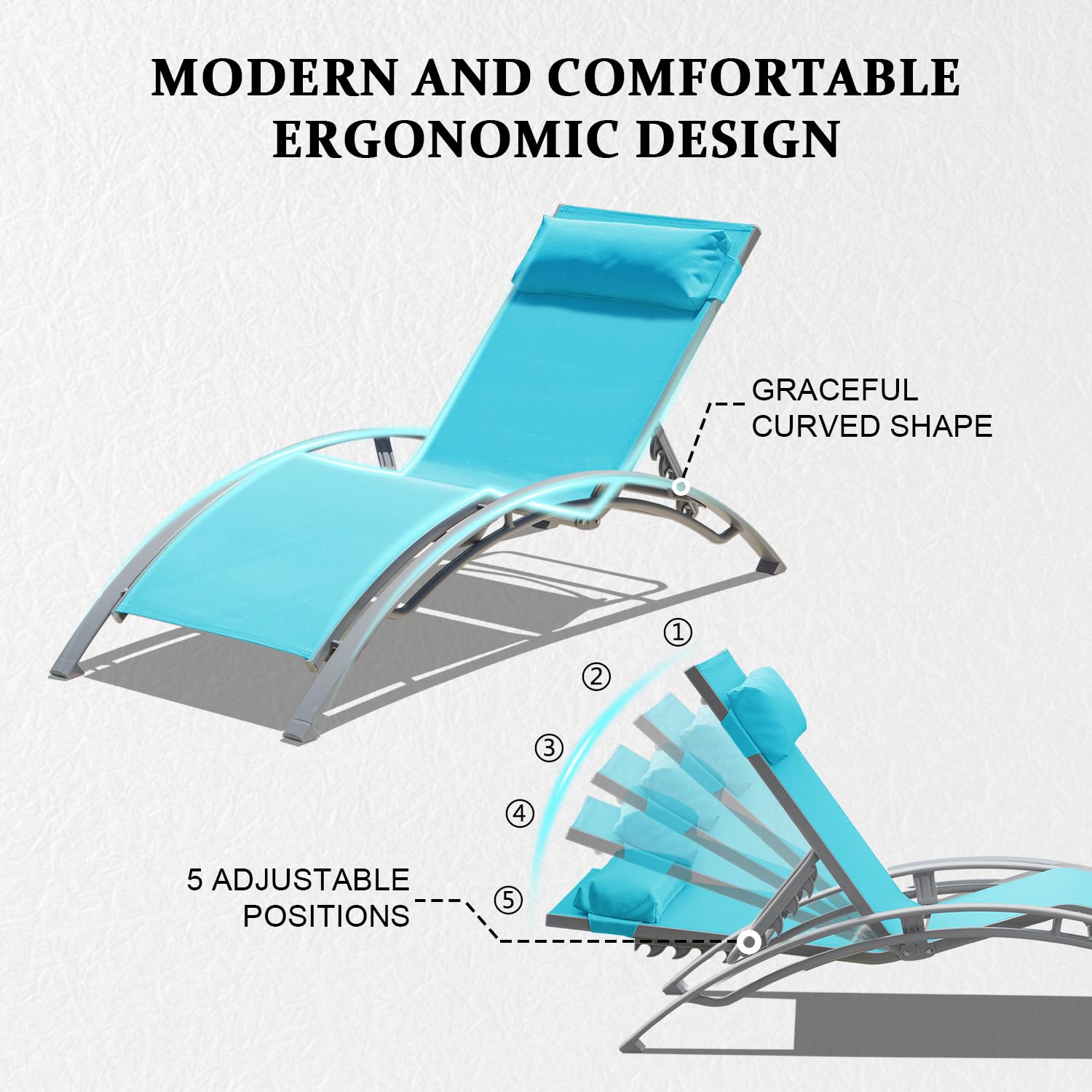 Aluminum Outdoor Sun Loungers  - Deck Chair Lounger review and price
