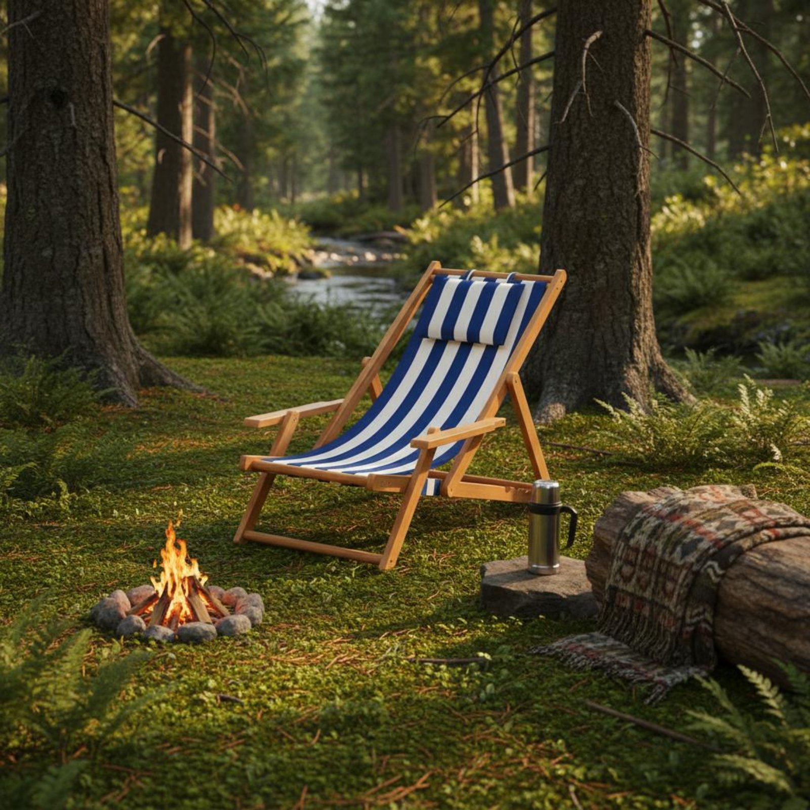 Canvas Beach Lounger Reclining - Deck Chair Lounger review and price