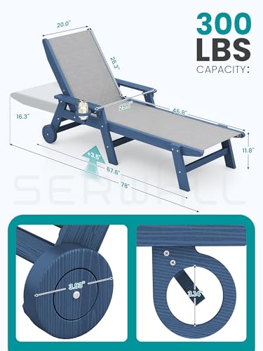 Textilene Patio Chaise Lounge  - Deck Chair Lounger review and price