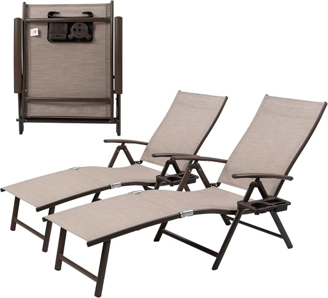 Aluminum Reclining Lounge Chai - Deck Chair Lounger review and price