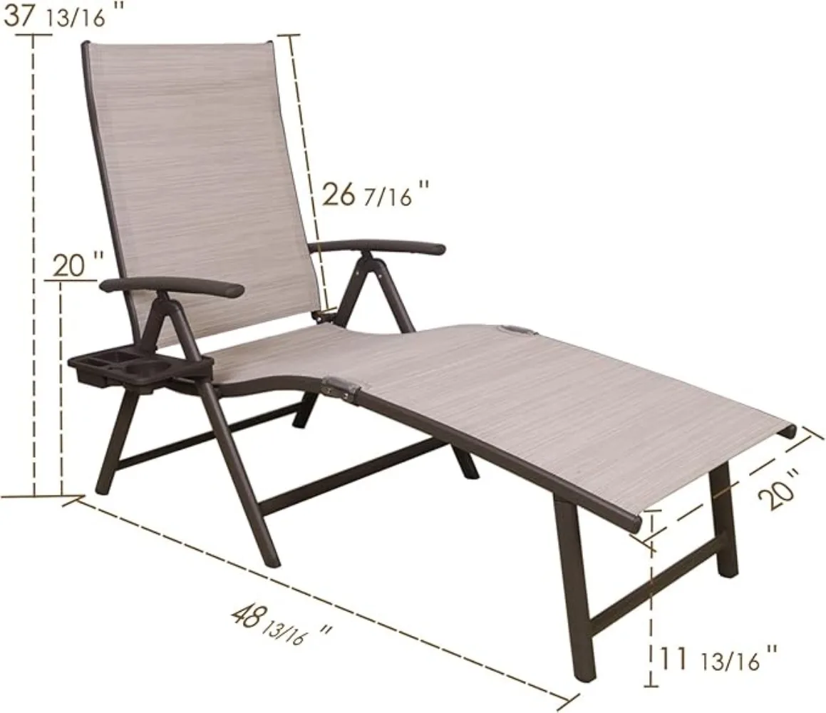 Aluminum Reclining Lounge Chai - Deck Chair Lounger review and price