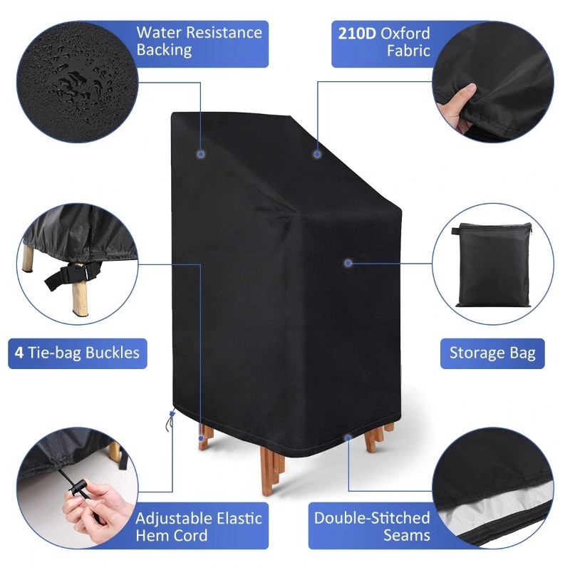 1/2/PCS Stacked Chair Dust Cov - Outdoor Furniture Protector review and price
