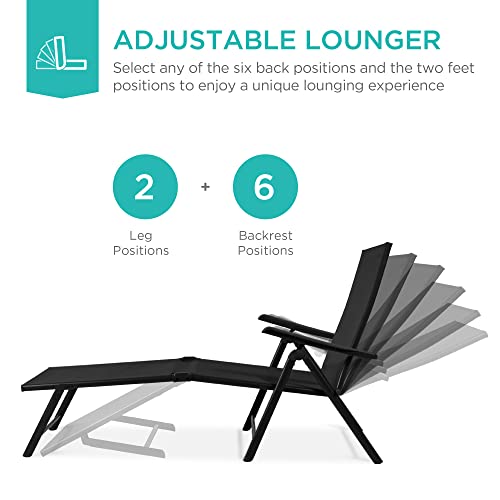 Set of 2 Outdoor Patio Chaise  - Deck Chair Lounger review and price