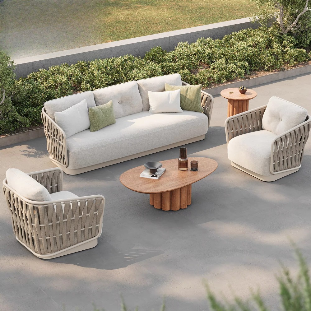 Garden Comfort Sofa Metal Set  - Rattan Lounge Set review and price