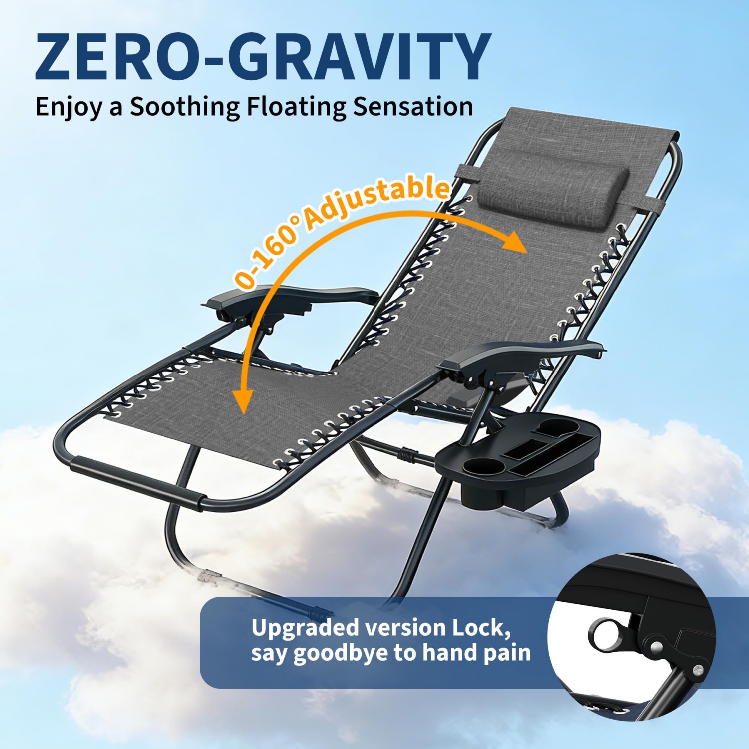2 Pack Zero Gravity Chair with - Deck Chair Lounger review and price