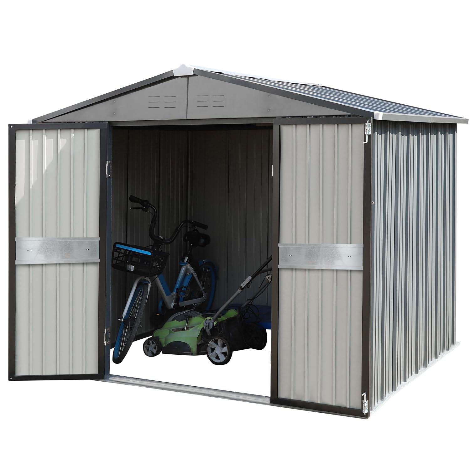 10' x 10' Outdoor Storage Shed - Outdoor Furniture Metal review and price