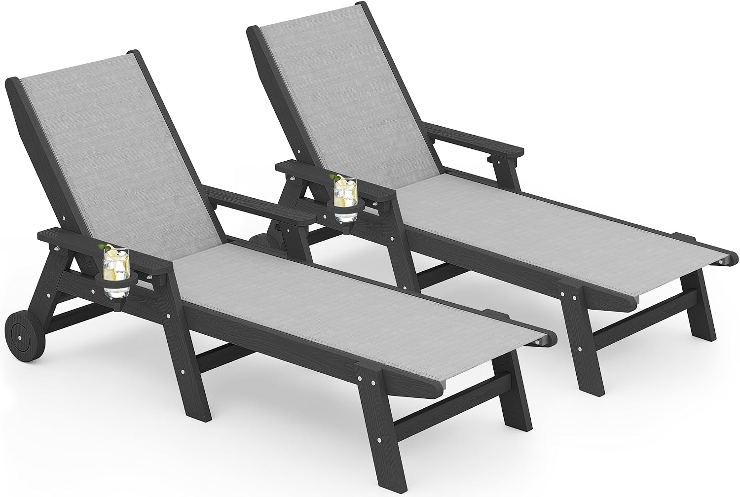 Patio Chaise Lounge Chair Set  - Deck Chair Lounger review and price