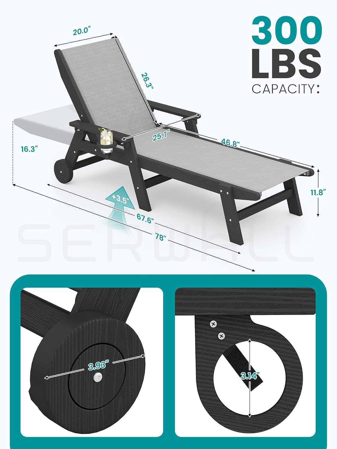 Patio Chaise Lounge Chair Set  - Deck Chair Lounger review and price