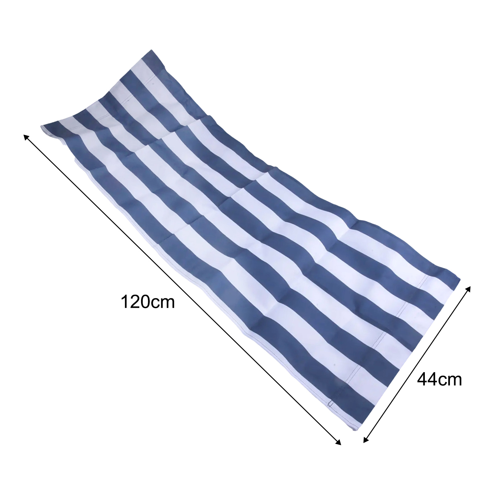 120x45cm White Blue Striped Po - Deck Chair Lounger review and price