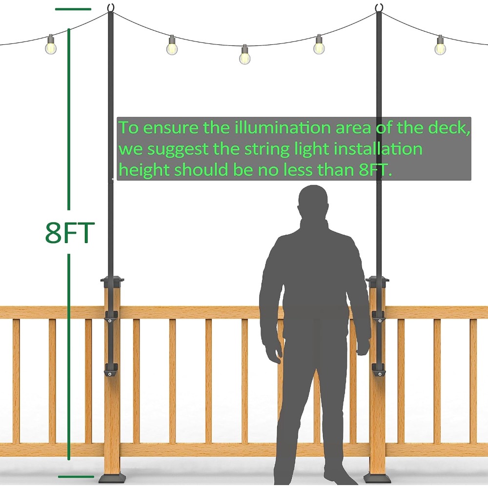 2 pack string light poles - st - Outdoor Furniture In review and price