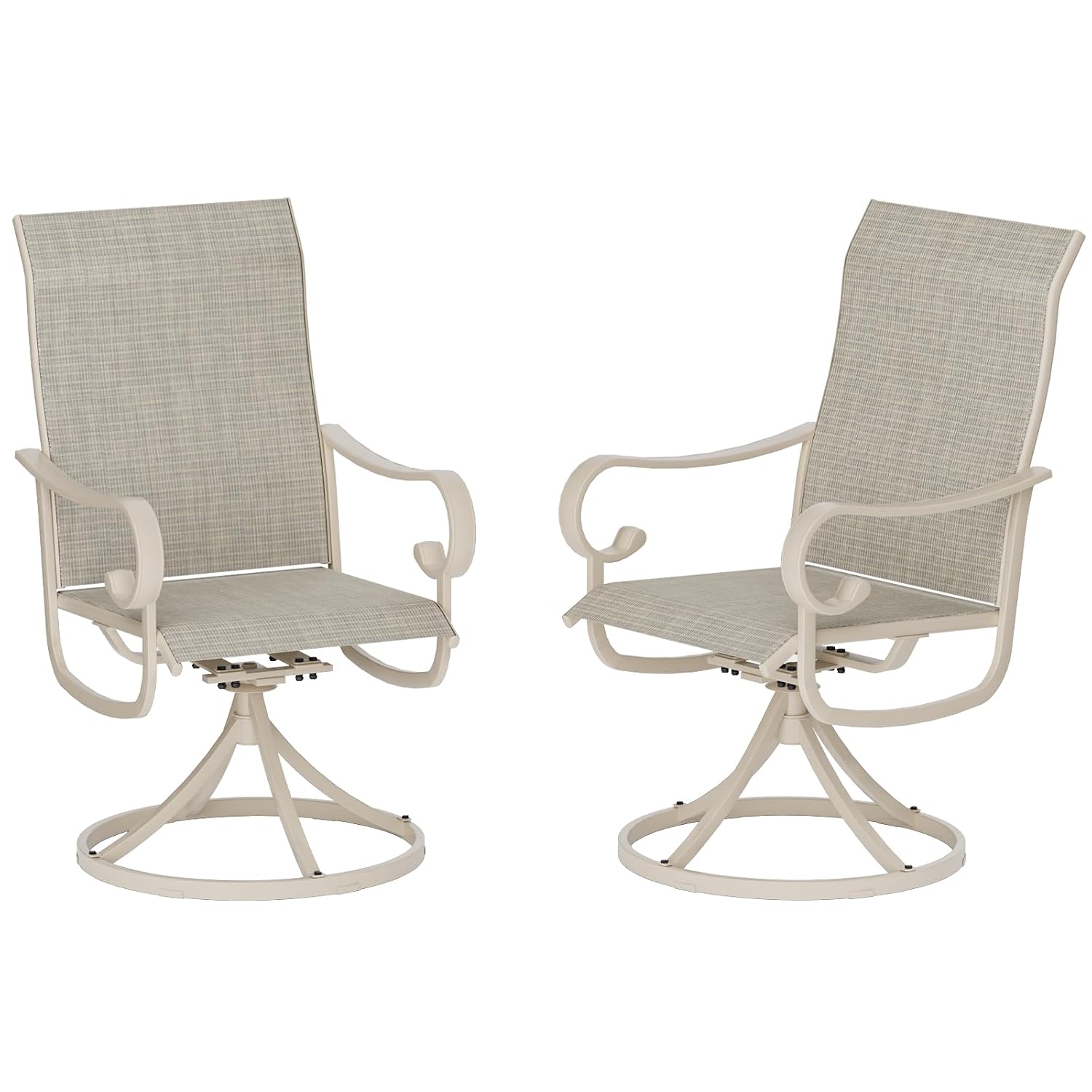 Patio Swivel Dining Chair Set  - Outdoor Furniture Dining Set review and price