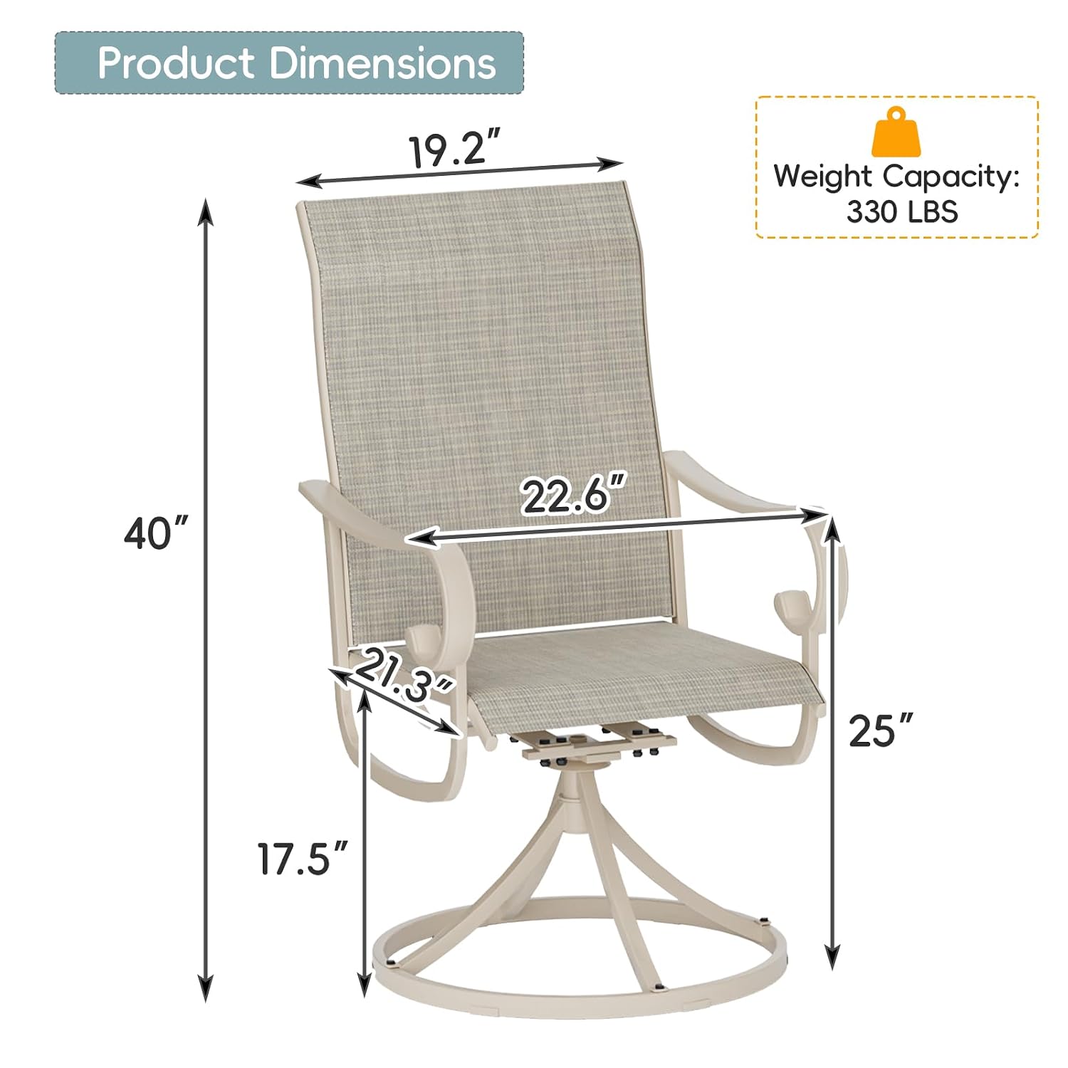 Patio Swivel Dining Chair Set  - Outdoor Furniture Dining Set review and price