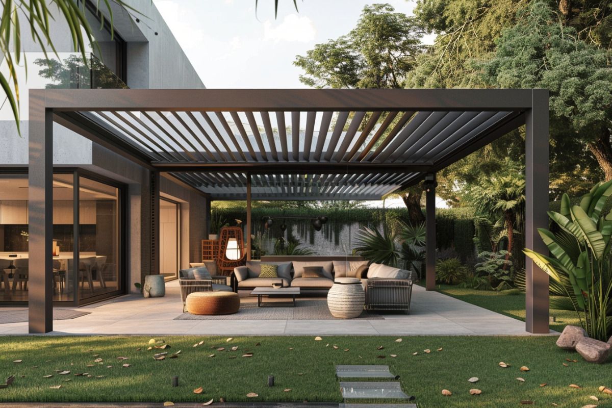 Backyard Install Against The W - Outdoor Furniture Metal review and price