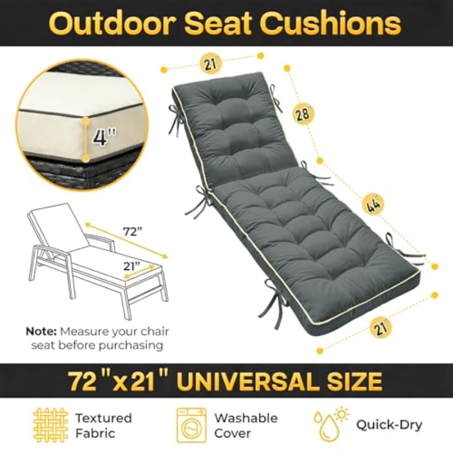 x21 Folding Chaise Lounge Cush - Deck Chair Lounger review and price