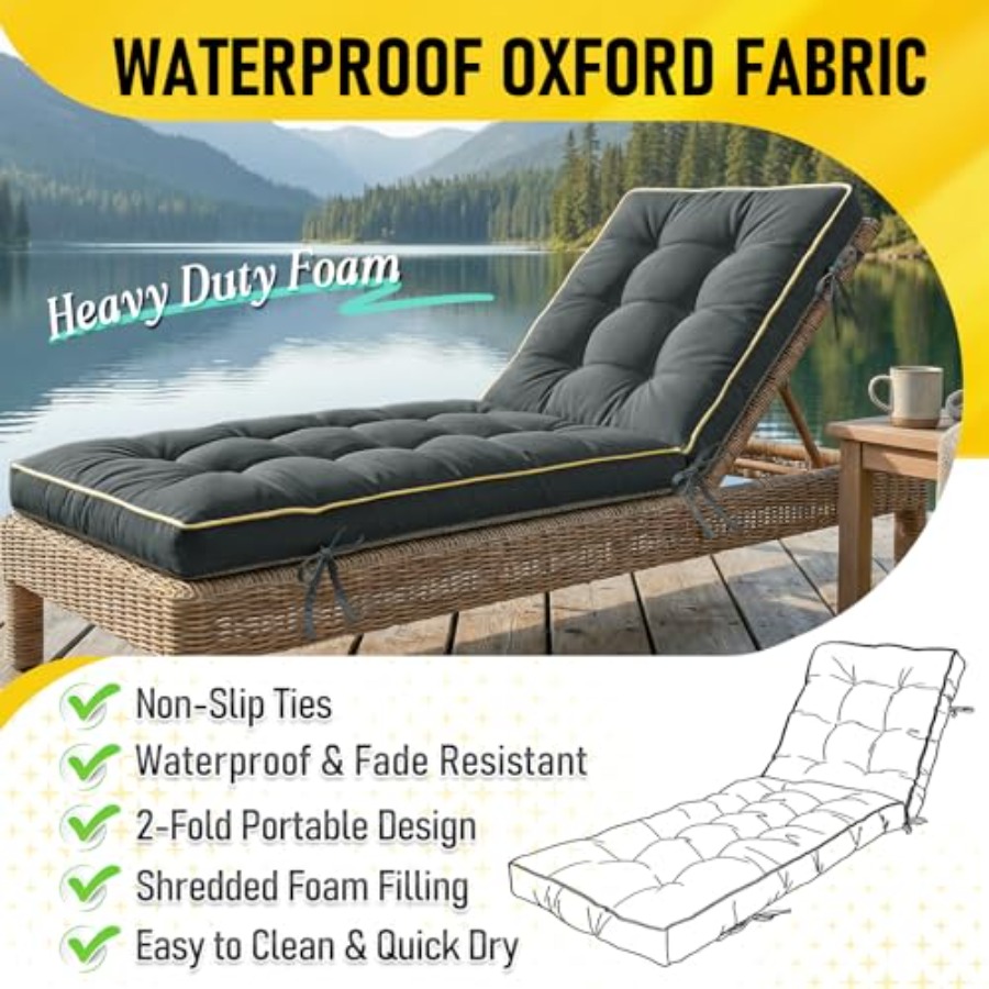 x21 Folding Chaise Lounge Cush - Deck Chair Lounger review and price