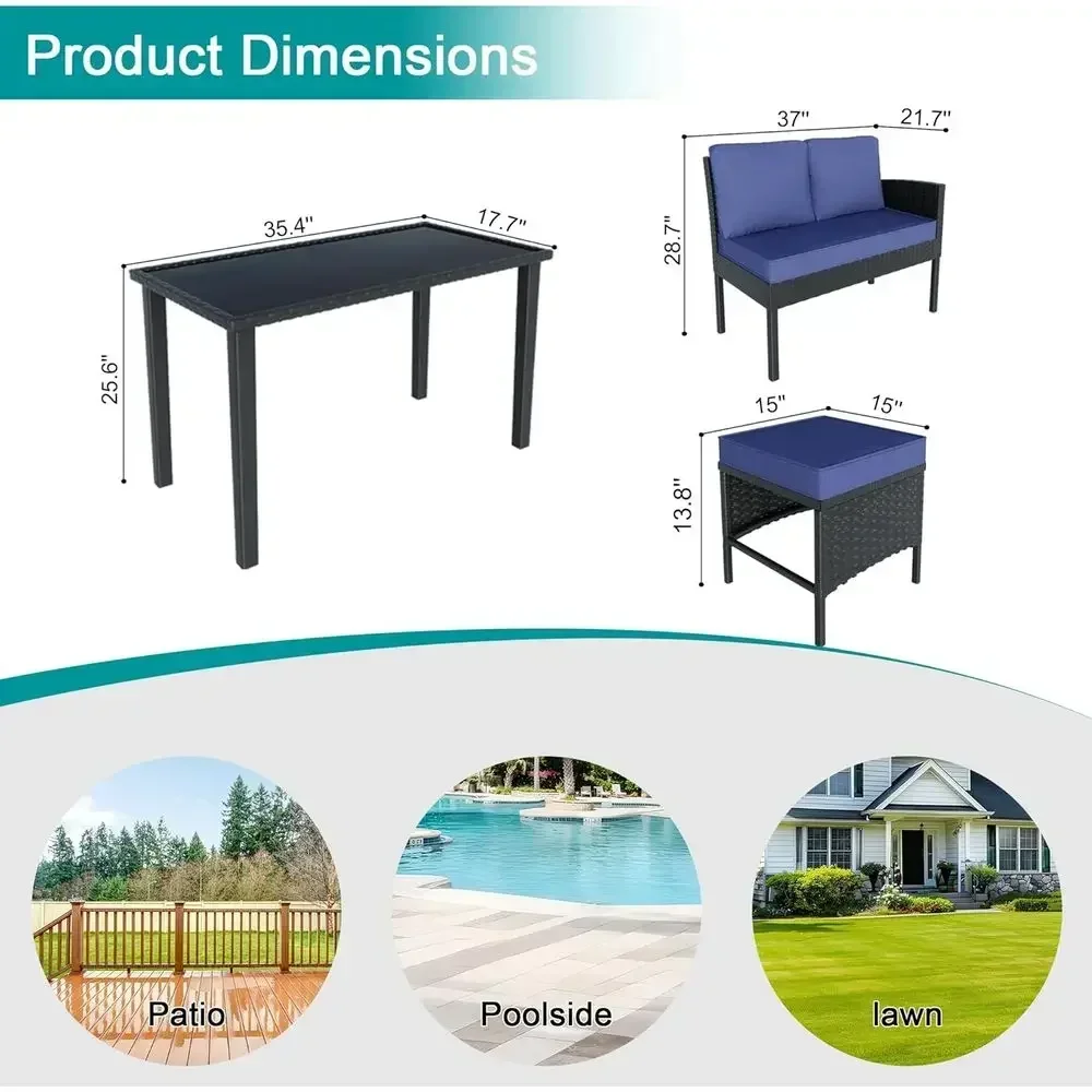 7-Piece Outdoor Patio Furnitur - Outdoor Furniture Dining Set review and price