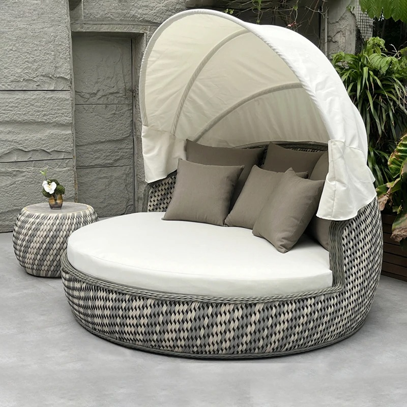 Daybed,Anti-UV Rustproof Round - Rattan Lounge Set review and price