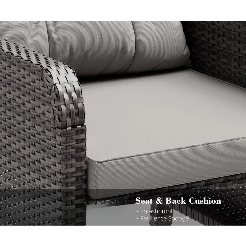 #For 5 Piece Patio Conversatio - Rattan Lounge Set review and price