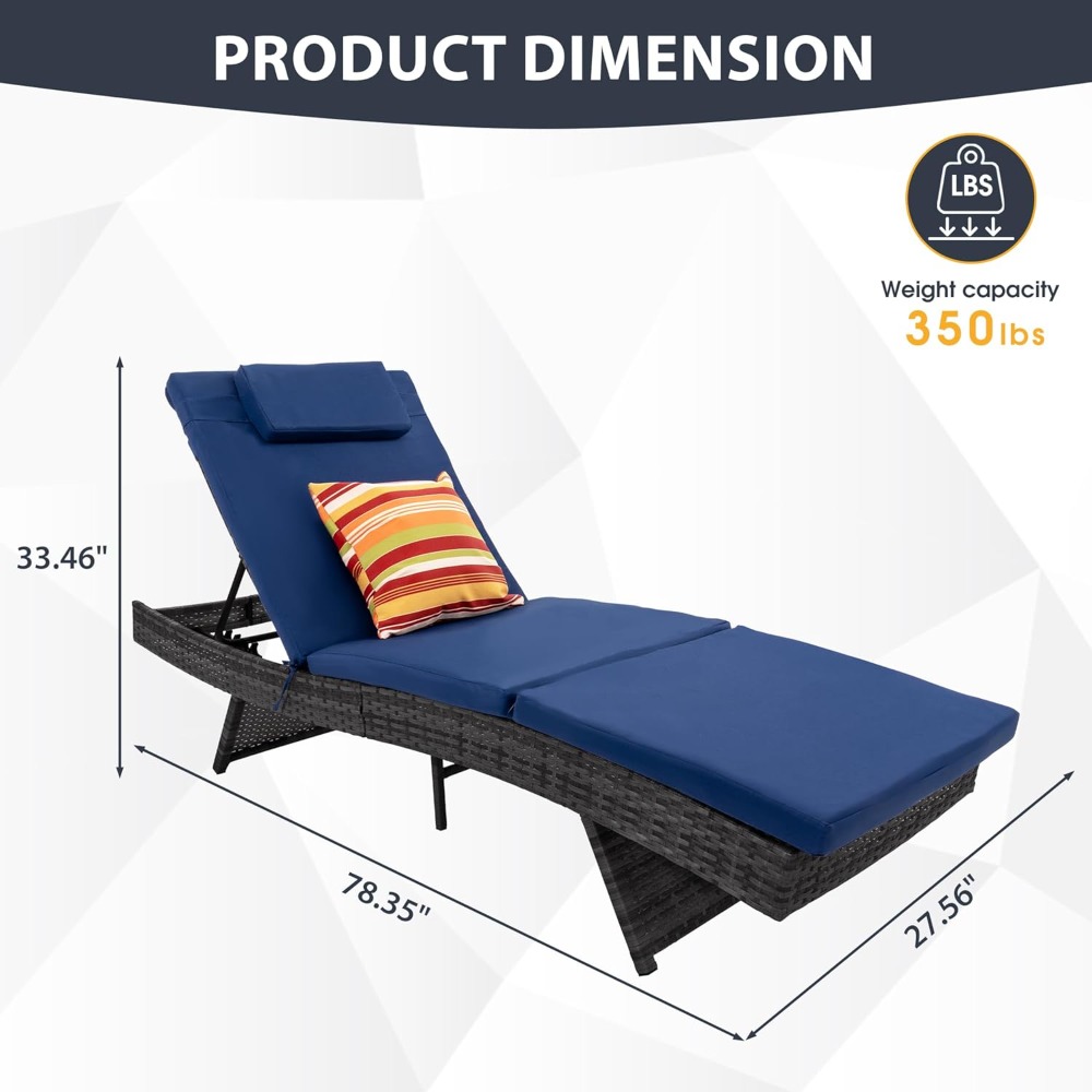 Chaise Lounge Set of 2, Rattan - Rattan Lounge Set review and price