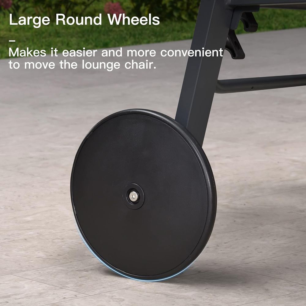 with Wheels Pool Lounge Chairs - Deck Chair Lounger review and price