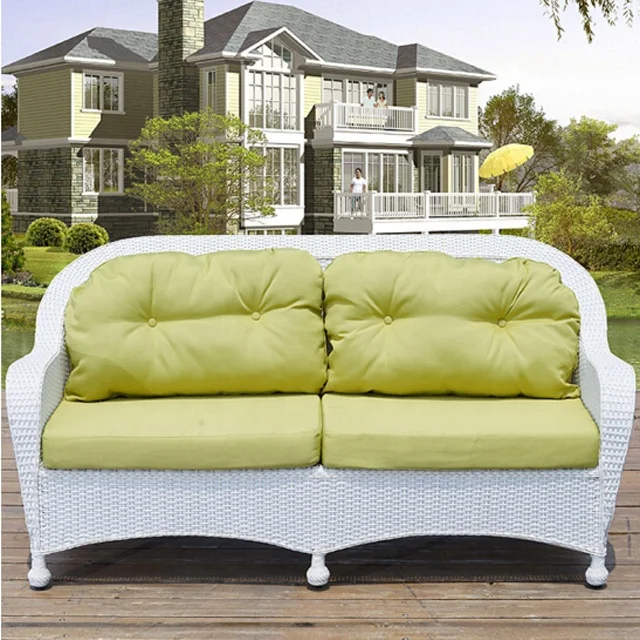 # White Patio Wicker Couches L - Rattan Lounge Set review and price