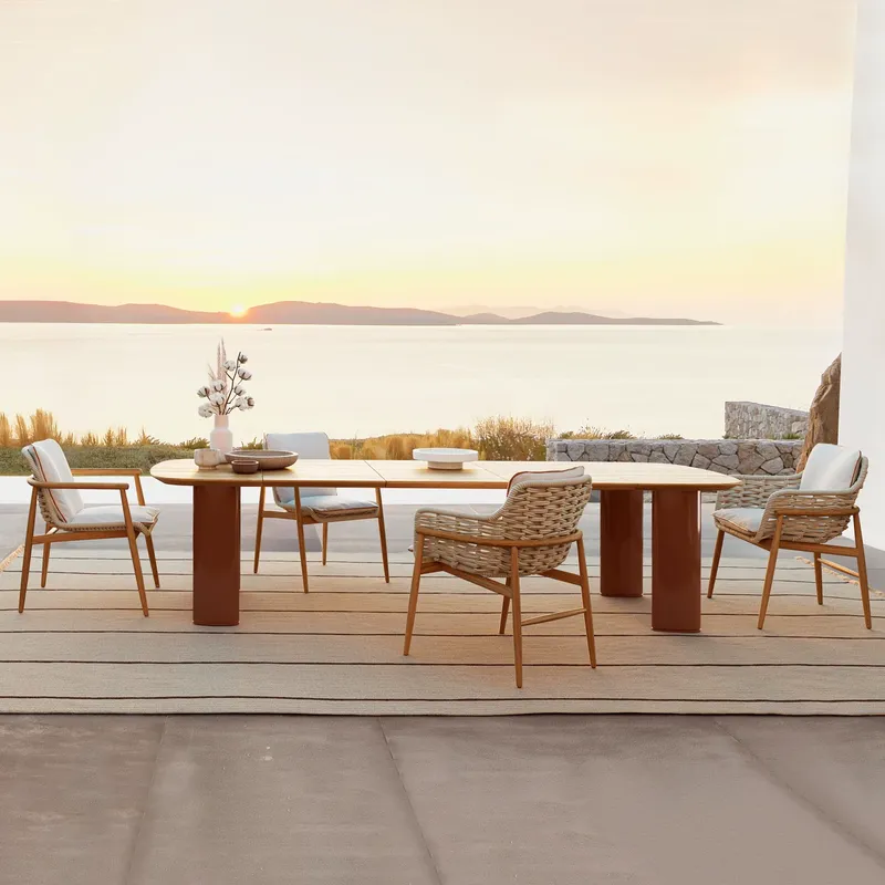 Nordic Rattan Outdoor Dining T - Outdoor Furniture Dining Set review and price
