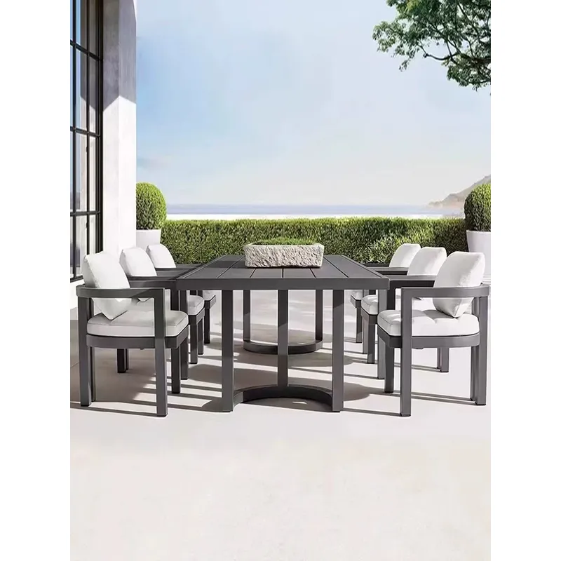 Nordic Outdoor Teak Wood Dinin - Outdoor Furniture Dining Set review and price