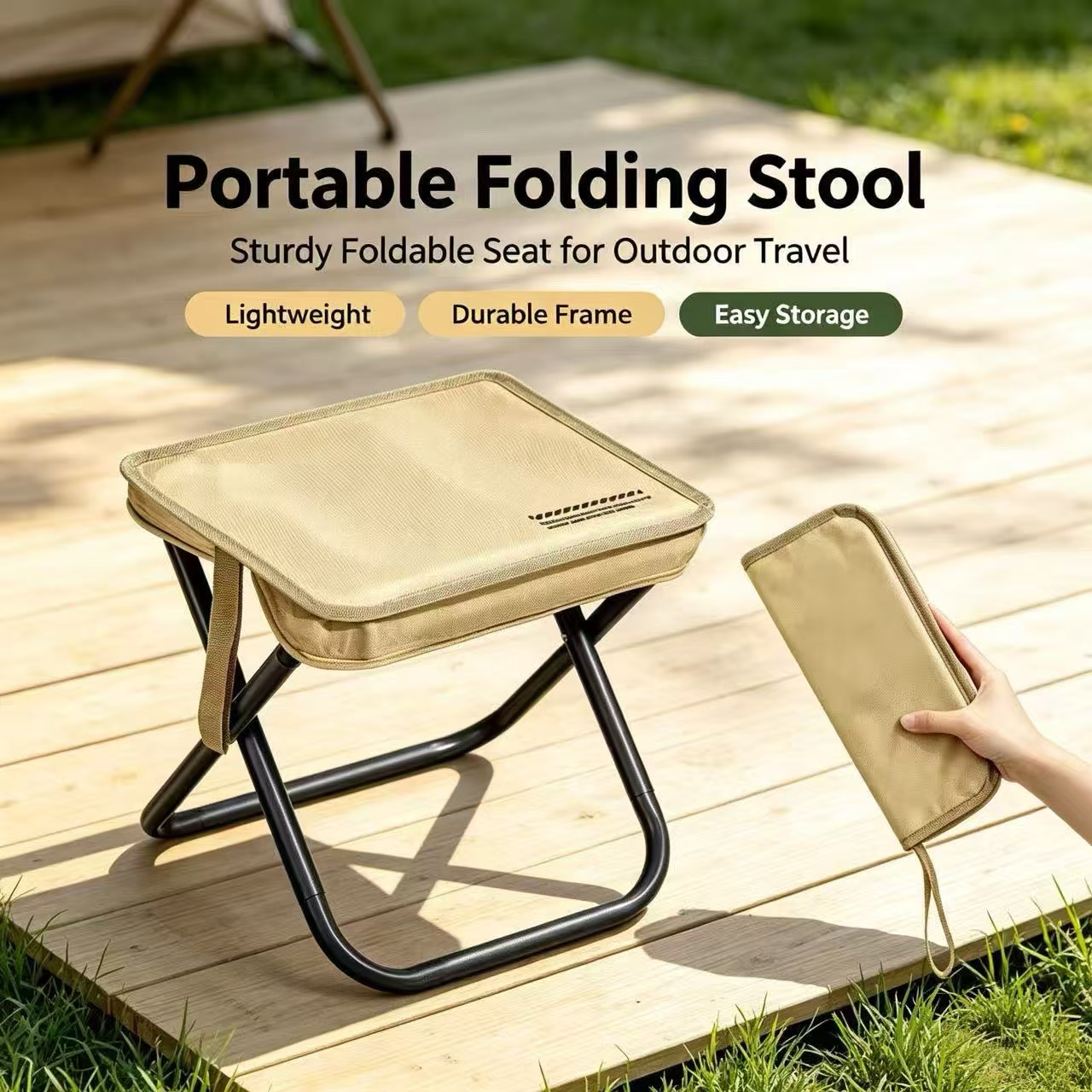 Magza Portable Folding Stool U - Outdoor Furniture Used review and price
