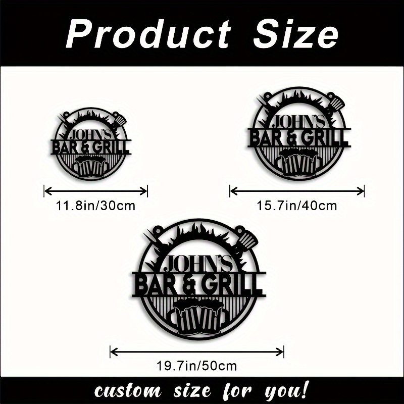 Customizable Wrought Iron Sign - Outdoor Furniture Metal review and price