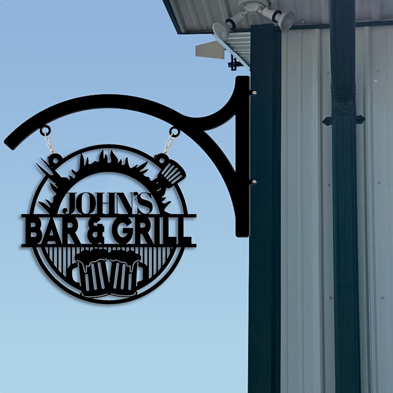 Customizable Wrought Iron Sign - Outdoor Furniture Metal review and price