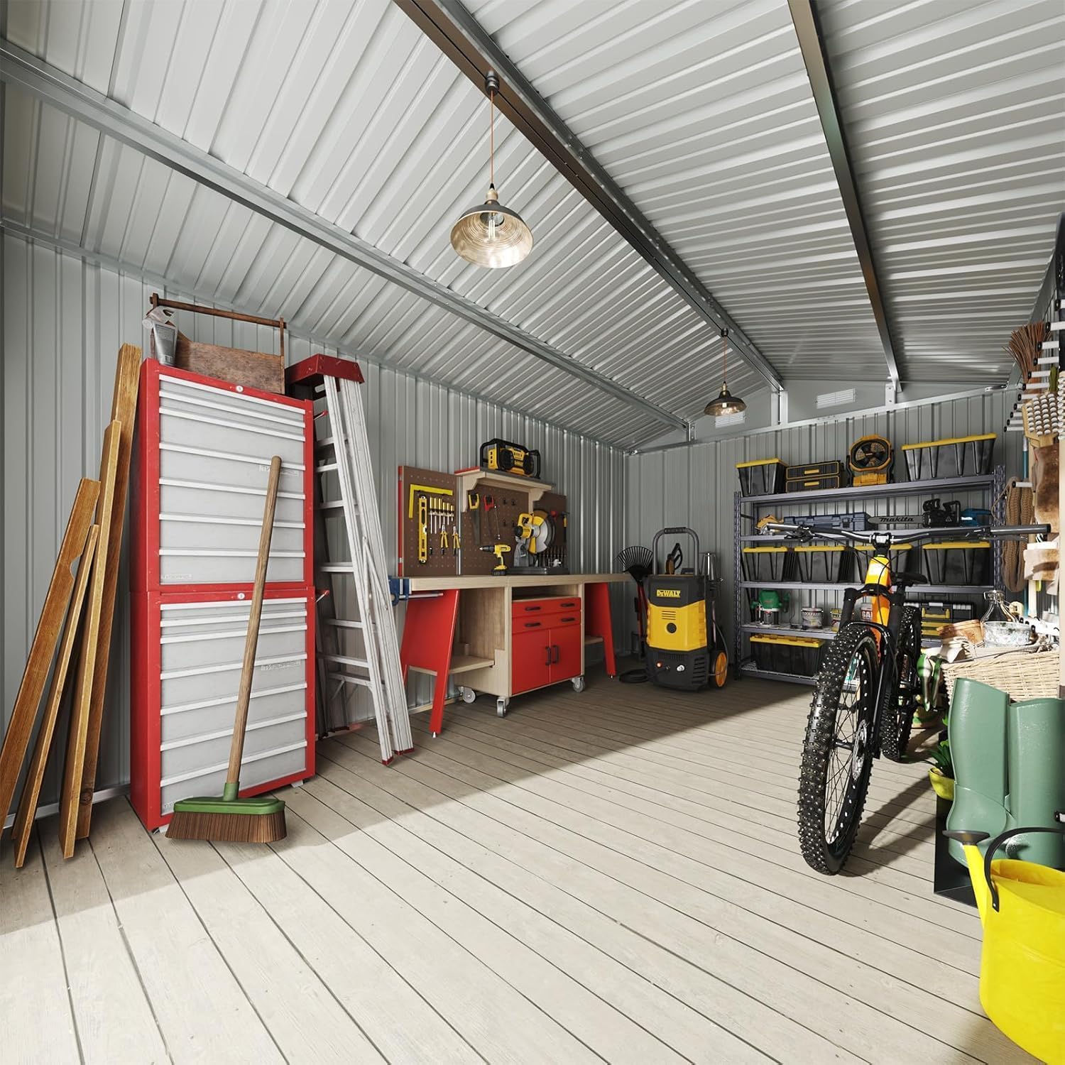 12 x 10FT Outdoor Storage Shed - Outdoor Furniture Metal review and price