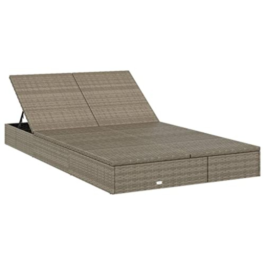 2-Person Sunbed with Cushions  - Deck Chair Lounger review and price