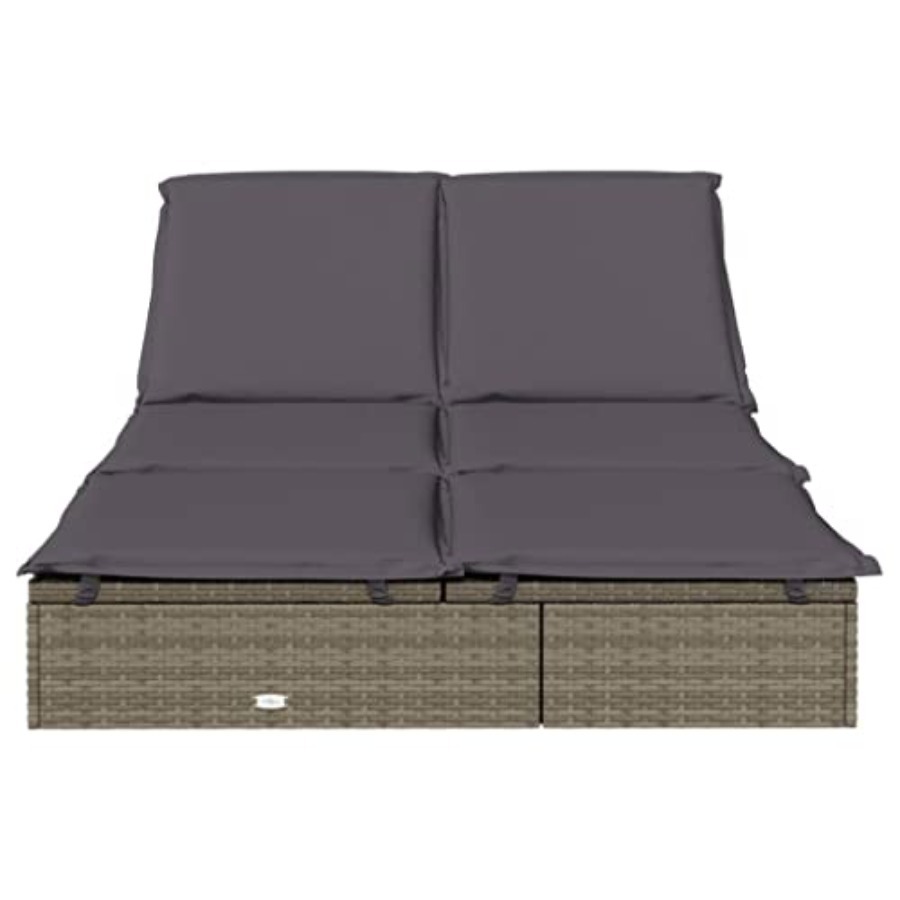 2-Person Sunbed with Cushions  - Deck Chair Lounger review and price
