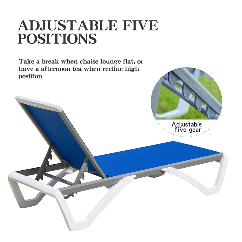 Modern Aluminum Adjustable Lou - Deck Chair Lounger review and price