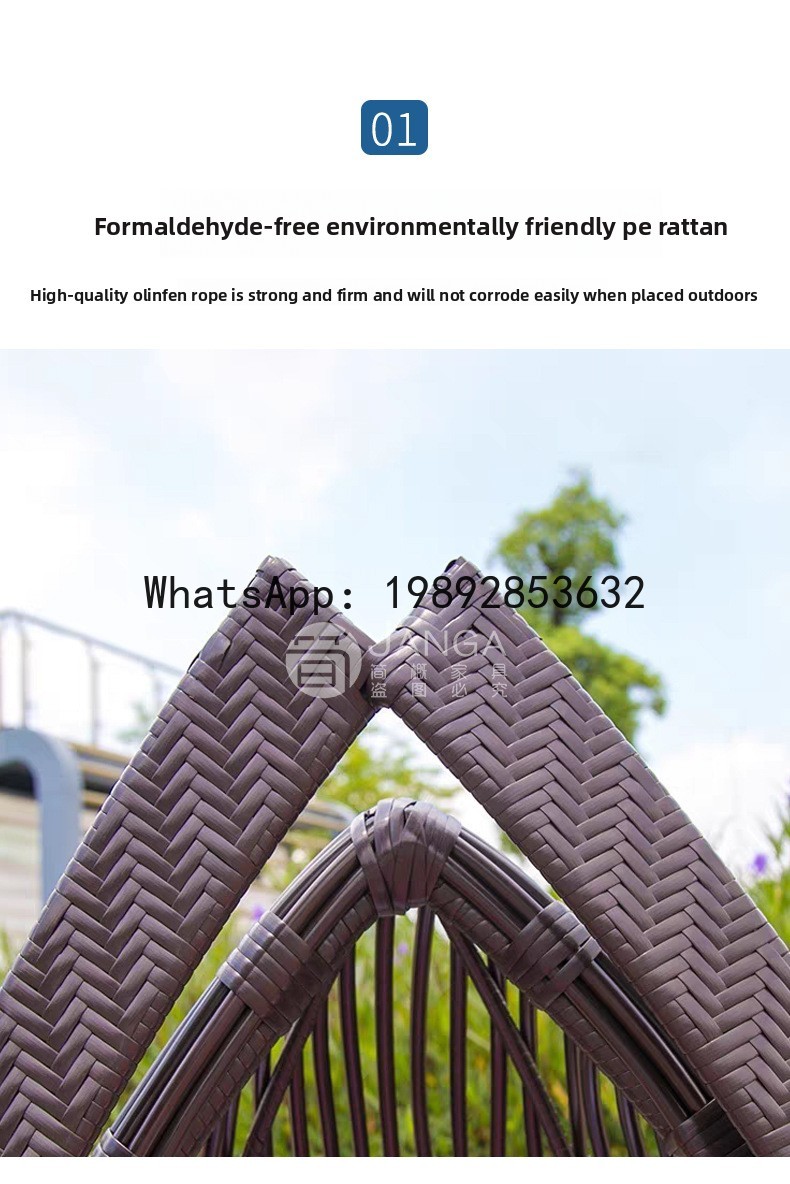 Outdoor Creative Rattan Woven  - Rattan Lounge Set review and price