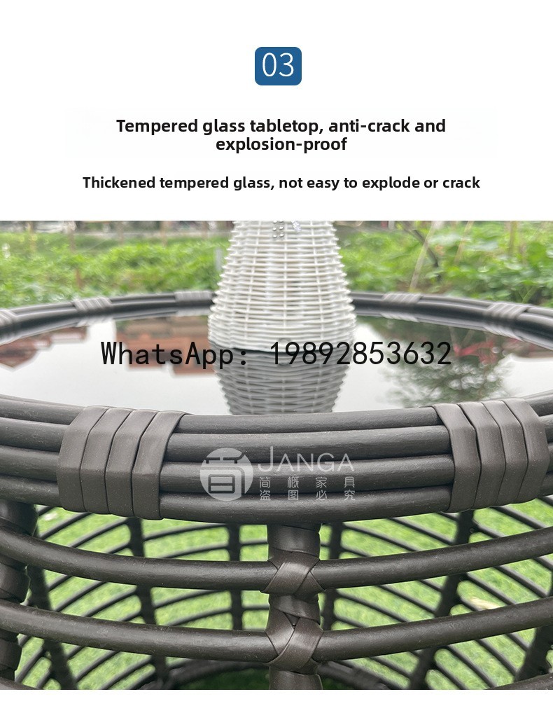 Outdoor Creative Rattan Woven  - Rattan Lounge Set review and price