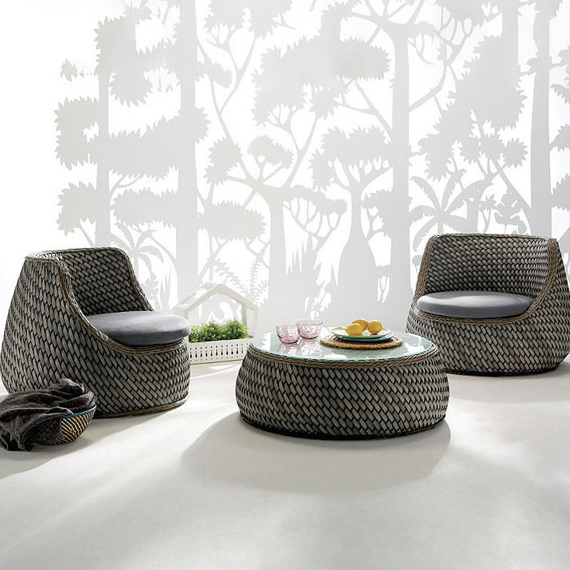 Wood Nordic Garden Furniture S - Rattan Lounge Set review and price